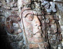 Kohunlich Quitana Roo Mexico Mayn Masks Photography by Bill Bell